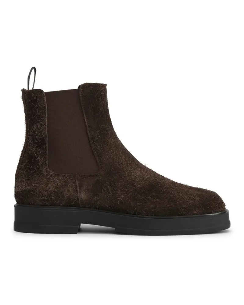 LES DEUX Chelsea-Boots aus stark angerautem Wildleder - Braun Braun
