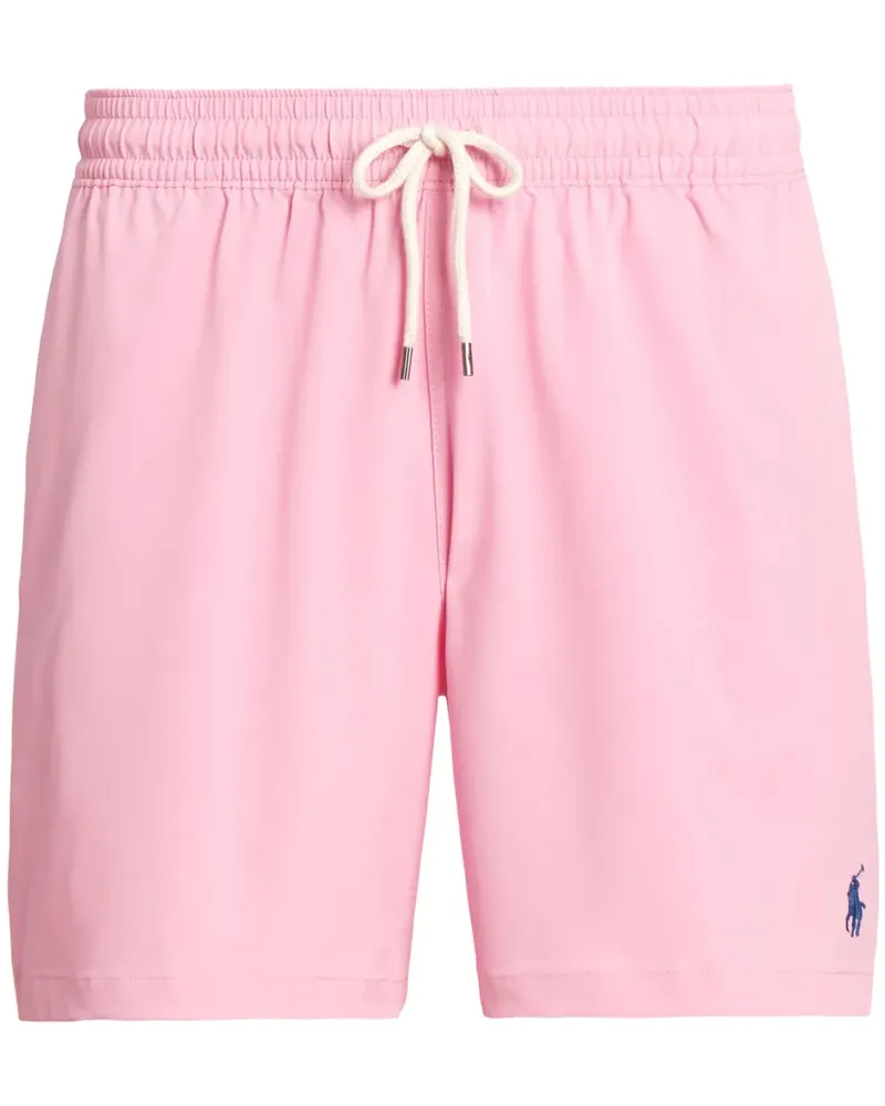 Ralph Lauren Traveller Badeshorts mit Pony-Stickerei - Rosa Rosa