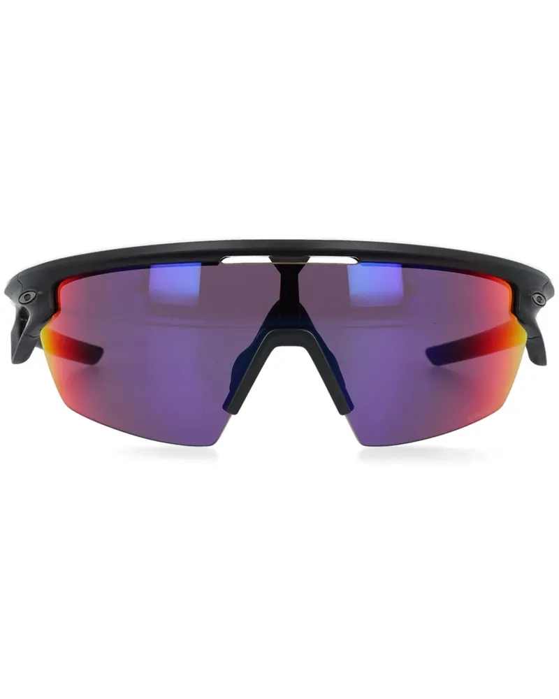Oakley Sphaera Sonnenbrille mit Shield-Gestell - Schwarz Schwarz
