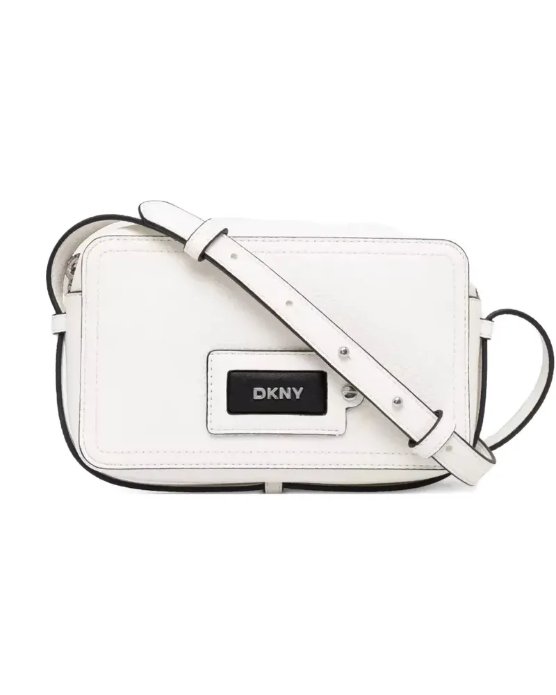 DKNY Umhängetasche mit Logo-Patch - Nude Nude