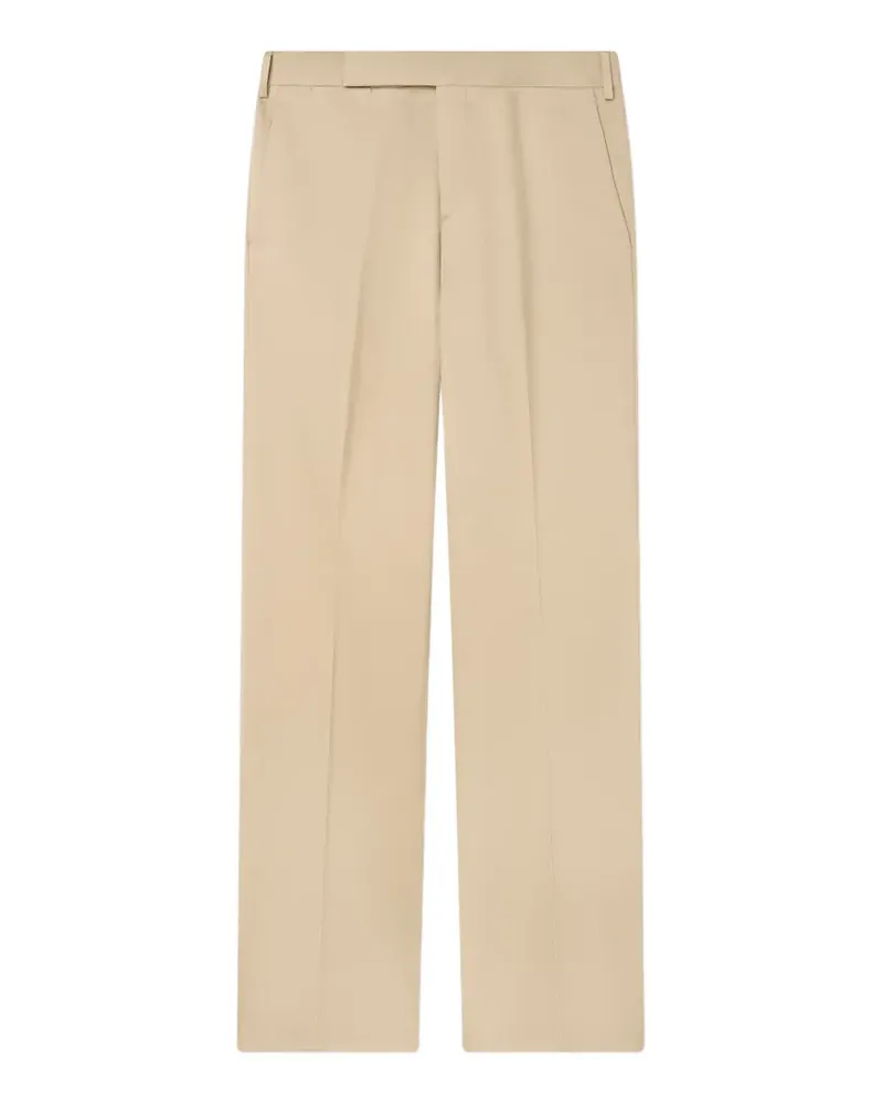 LARDINI Twill-Hose mit geradem Bein - Nude Nude