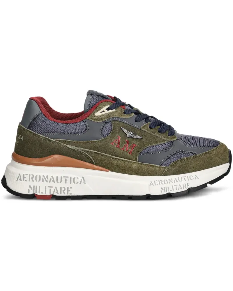 Aeronautica Militare logo-appliquéd sneakers - Grün Grün
