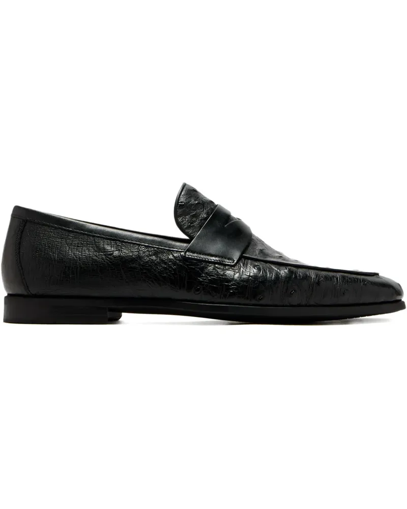 Magnanni Penny-Loafer aus Leder - Schwarz Schwarz