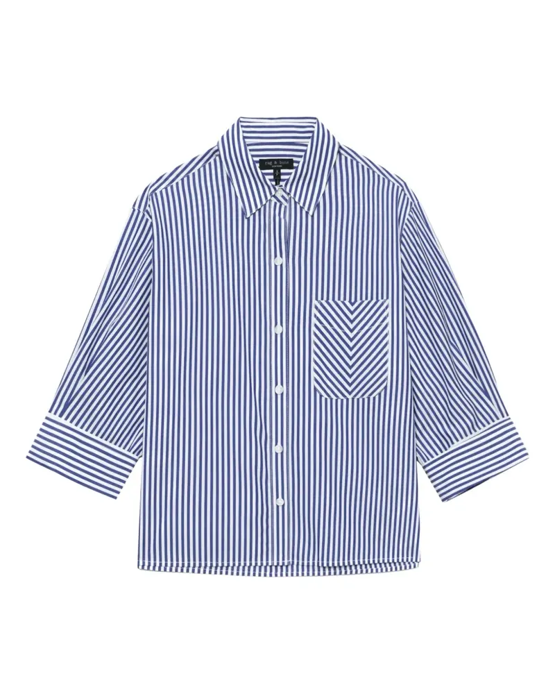 Rag & Bone Gestreiftes Hemd - Blau Blau