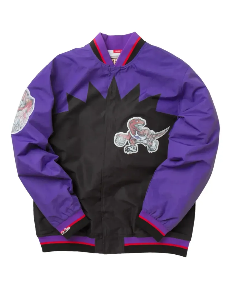 Mitchell & Ness x Toronto Raptors 75th Anniversary Warm Up appliqué jacket - Violett Violett