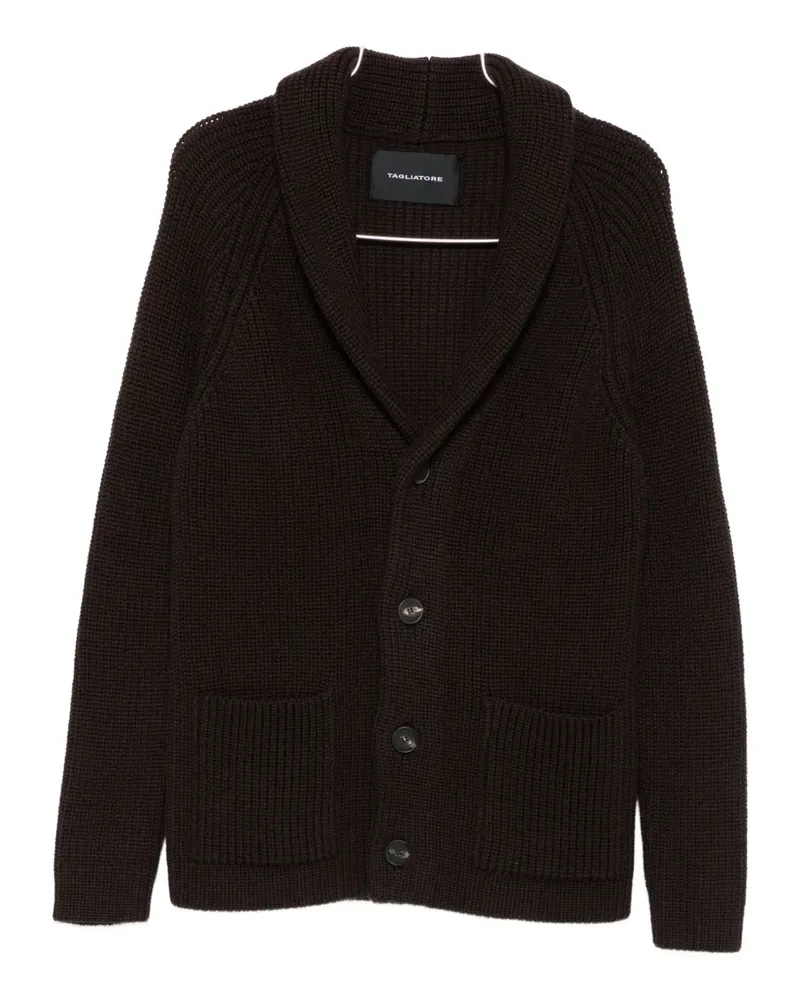 Tagliatore Cardigan mit Schalkragen - Braun Braun