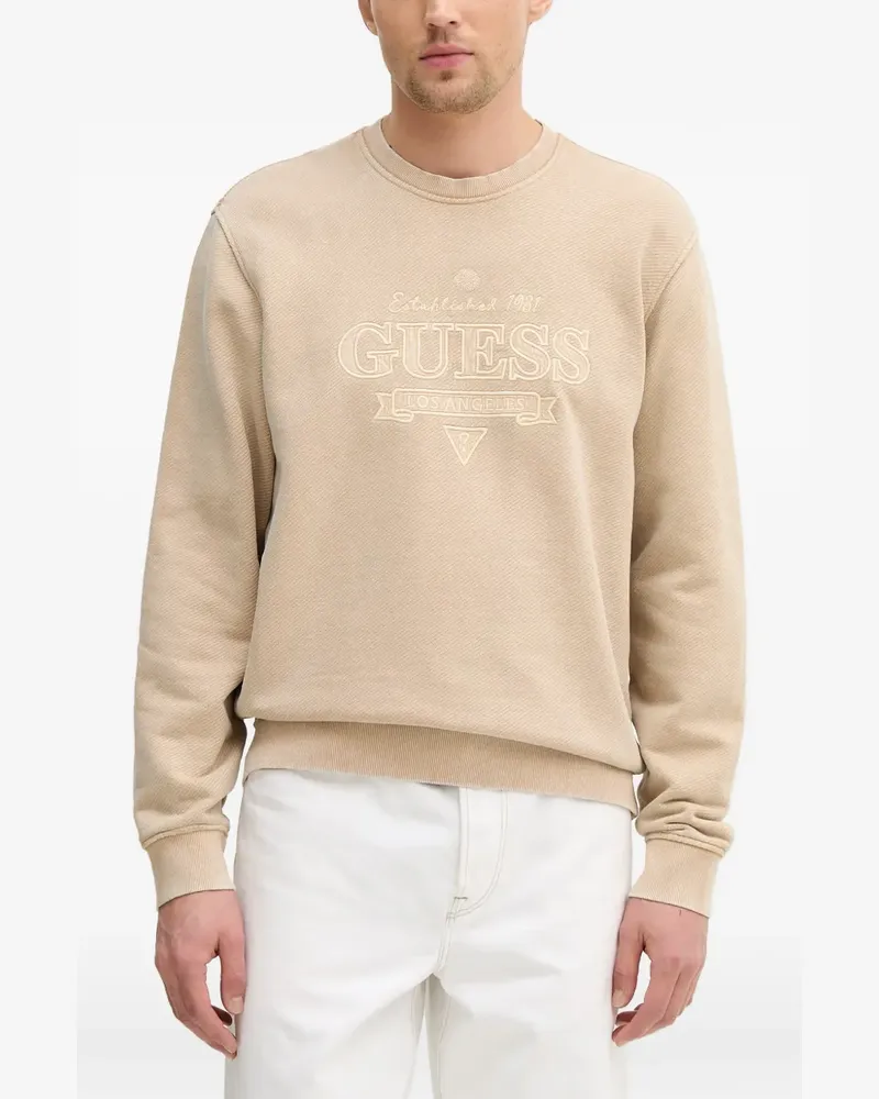 Guess Besticktes Sweatshirt - Nude Nude