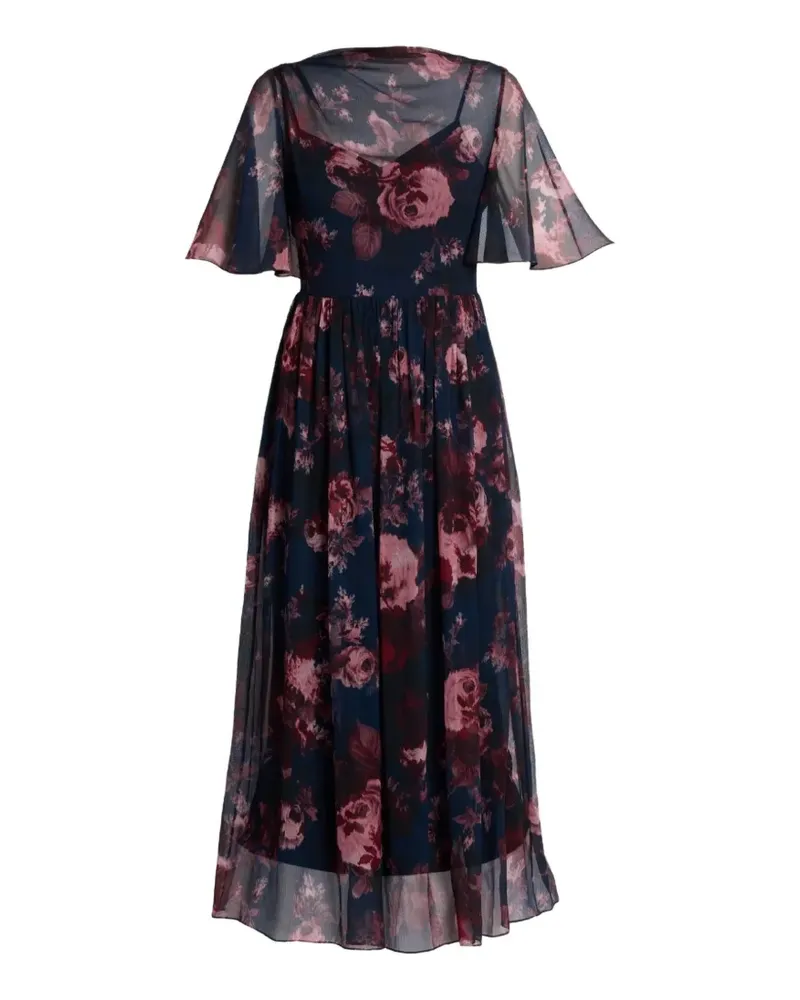 Erdem floral-print dress - Blau Blau