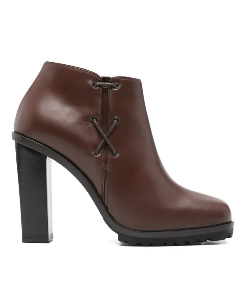 Max Mara Braiday Stiefel mit überkreuzten Fersen - Braun Braun