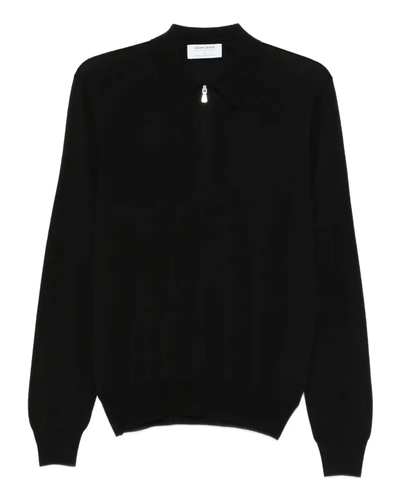 Gran Sasso Pullover mit Reißverschluss - Schwarz Schwarz