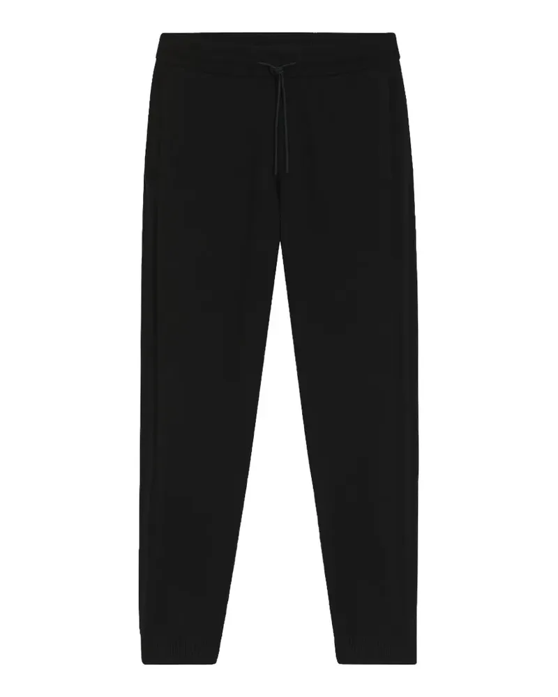HUGO BOSS Gestrickte Jogginghose mit regulärer Passform - Schwarz Schwarz