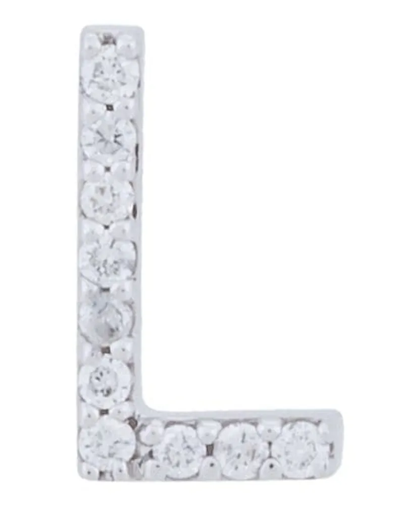 Alinka 18kt ' ID' Weißgoldohrstecker - Metallic Metallic