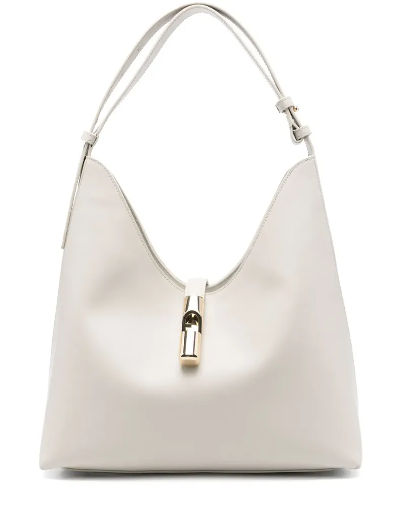 Furla Goccia Schultertasche - Weiß Weiß