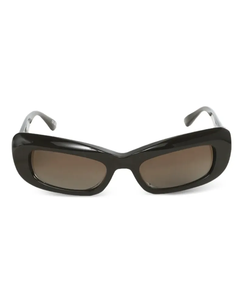 Balenciaga Sonnenbrille mit eckigem Gestell - Braun Braun