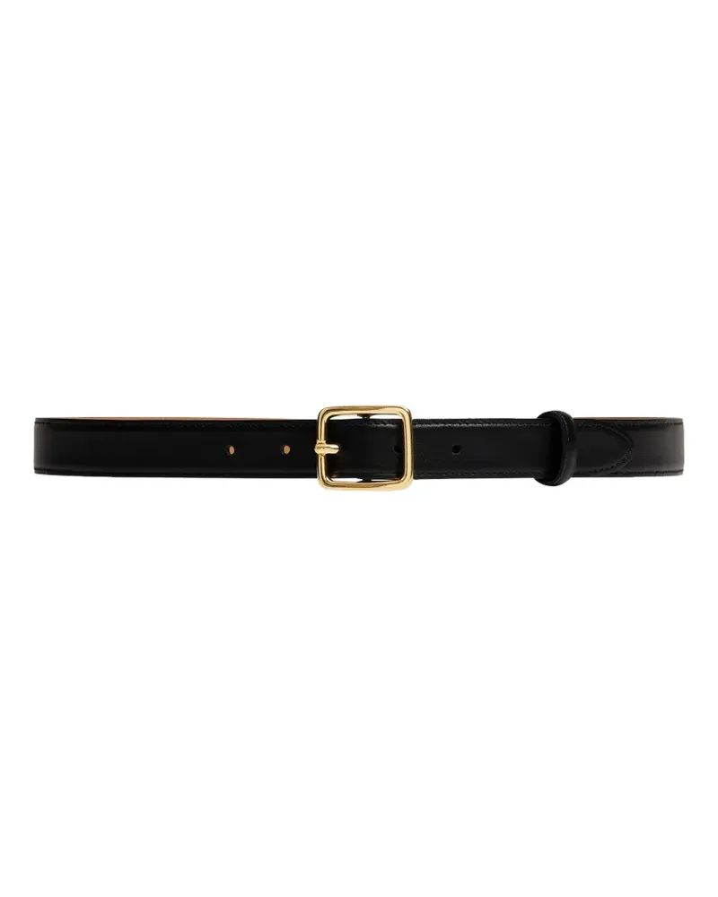 FURSAC square-buckle leather belt - Schwarz Schwarz