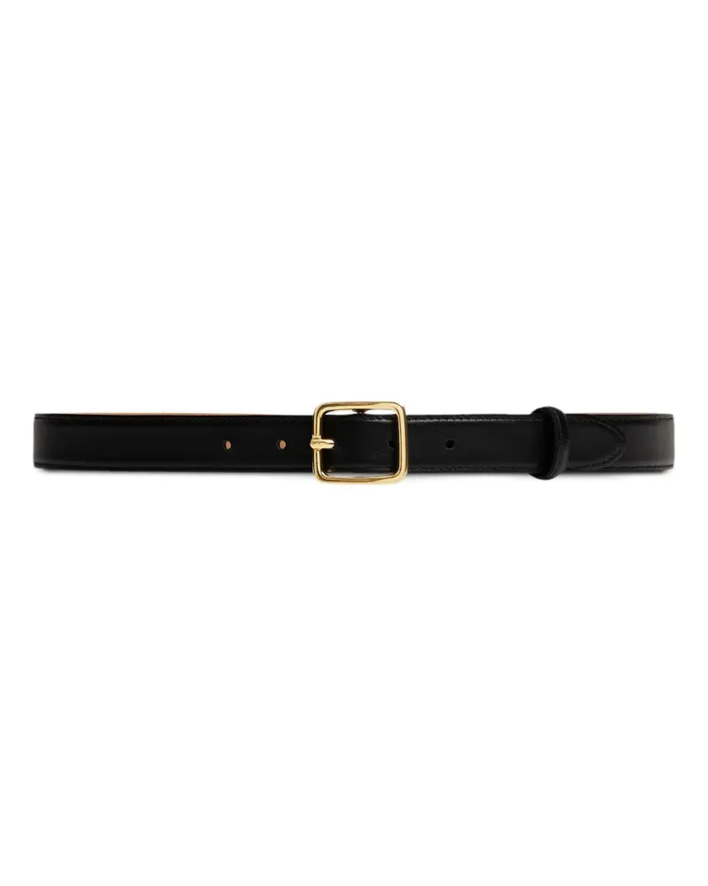 FURSAC square-buckle leather belt - Schwarz Schwarz