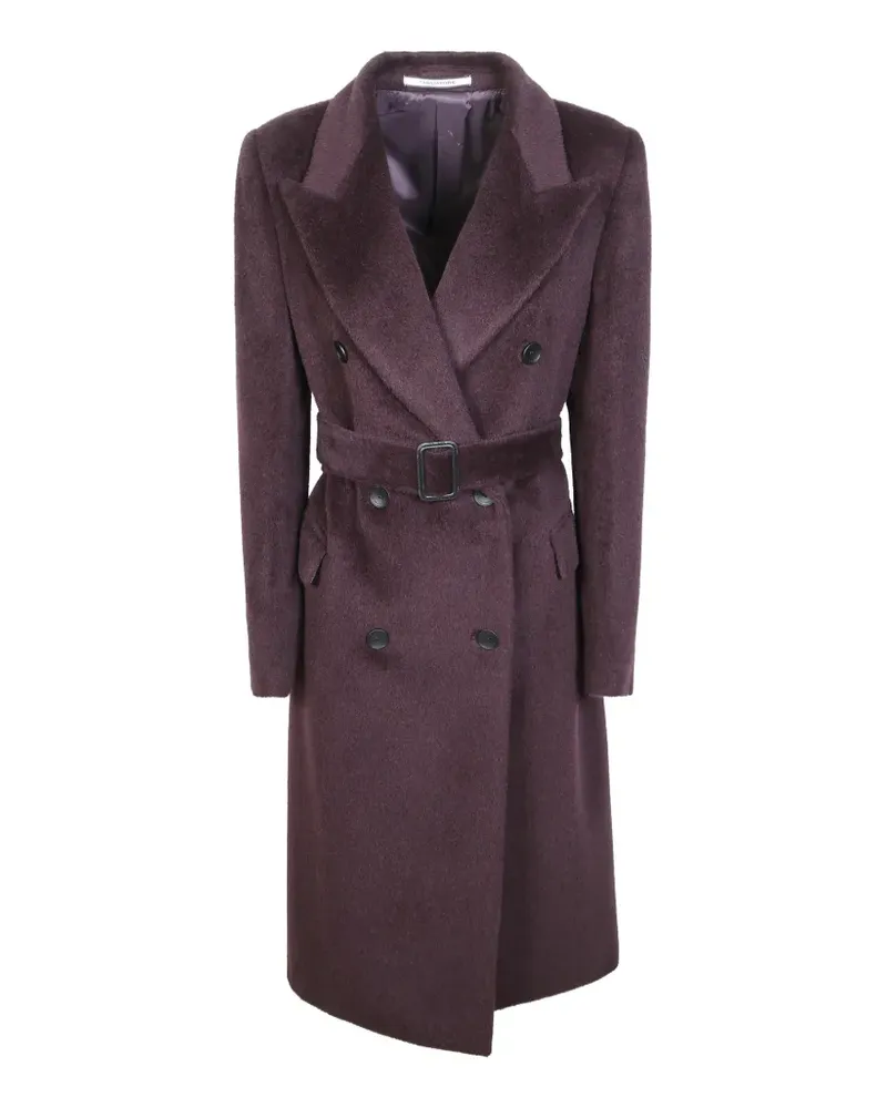 Tagliatore Jole double-breasted belted coat - Violett Violett