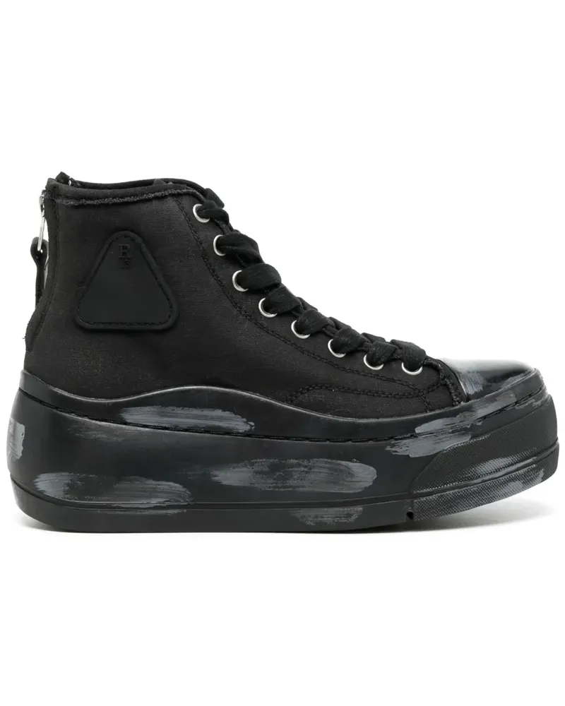 R13 Kurt High-Top-Sneakers - Schwarz Schwarz