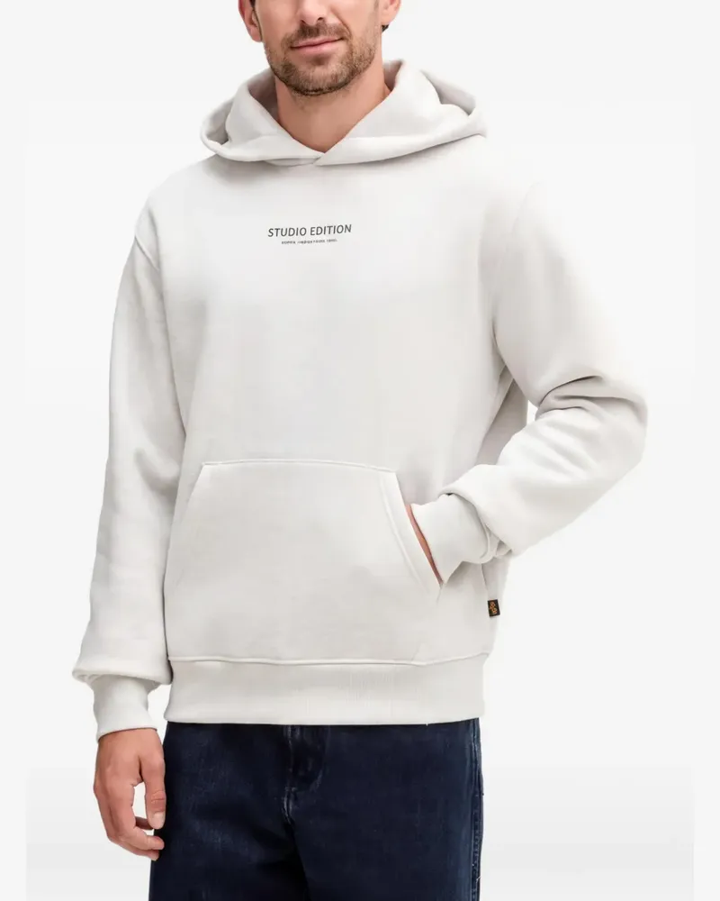 Alpha Industries Hoodie mit grafischem Print - Grau Grau