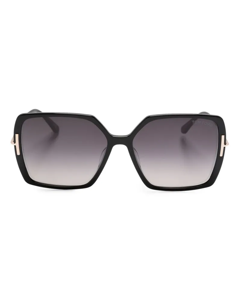 Tom Ford Eckige Sonnenbrille mit Farbverlauf - Schwarz Schwarz