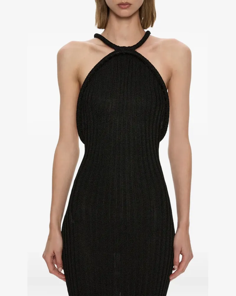 Christopher Esber Nyx Neckholder-Maxikleid - Schwarz Schwarz