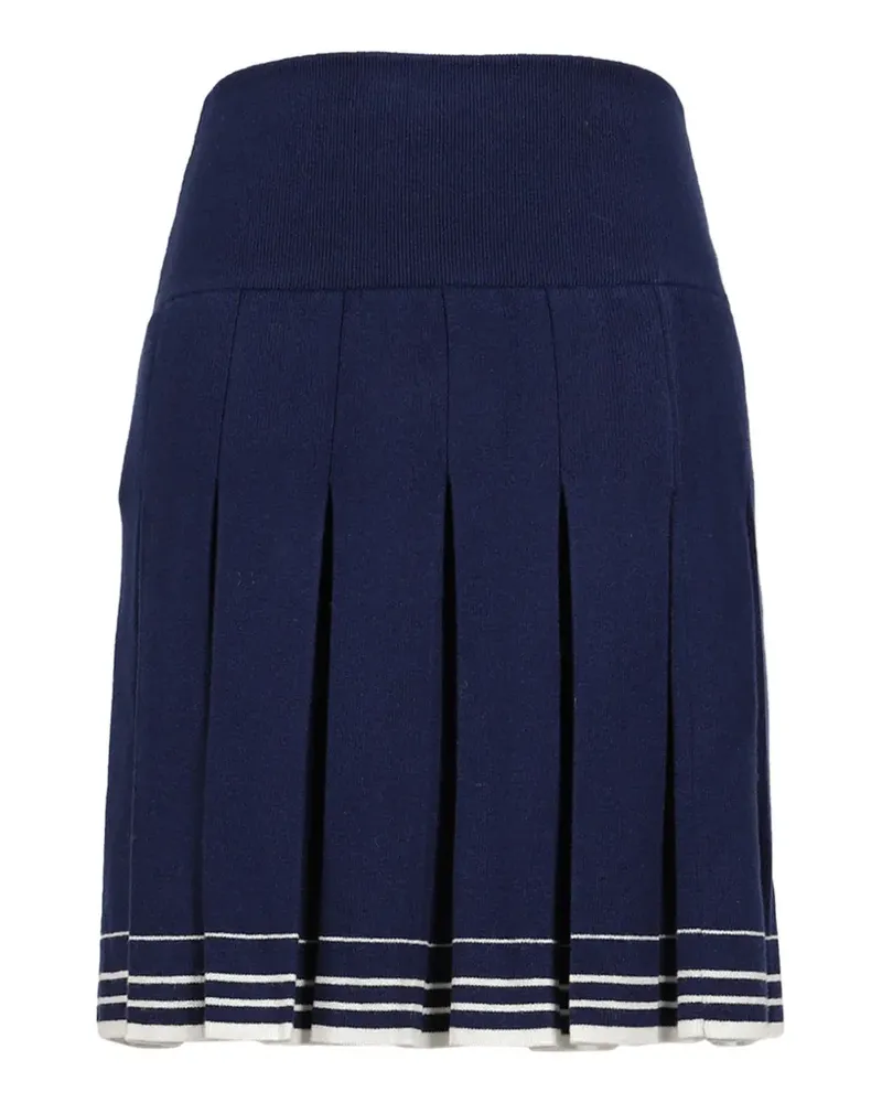 SHUSHU/TONG Minirock mit Falten - Blau Blau