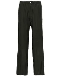 Yohji Yamamoto Tapered-Hose mit Ziernaht Grau