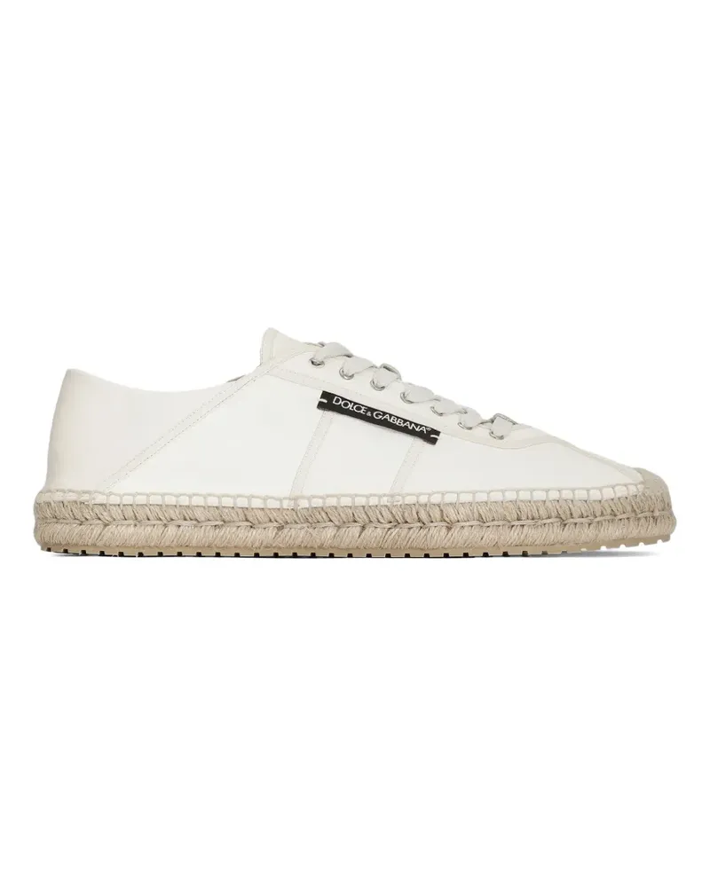 Dolce & Gabbana Espadrilles aus gespaltenem Lammleder - Nude Nude