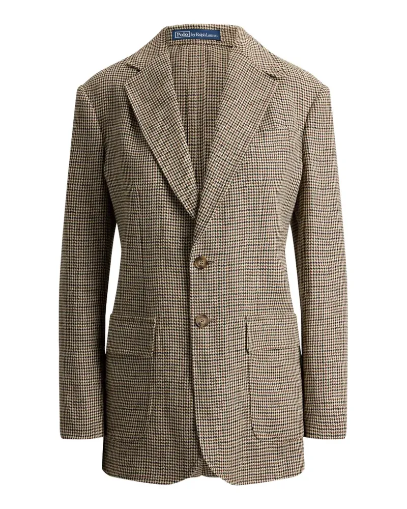 Ralph Lauren Michele Blazer mit Hahnentrittmuster - Nude Nude