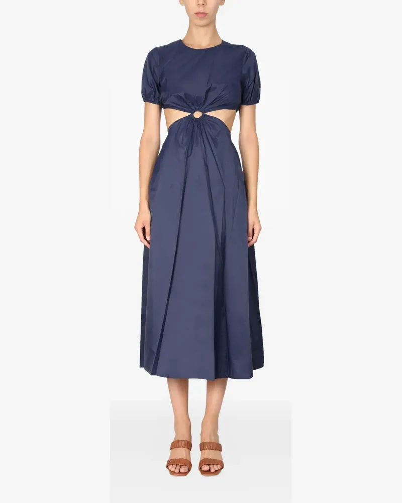 STAUD Calypso cut-out midi dress - Blau Blau