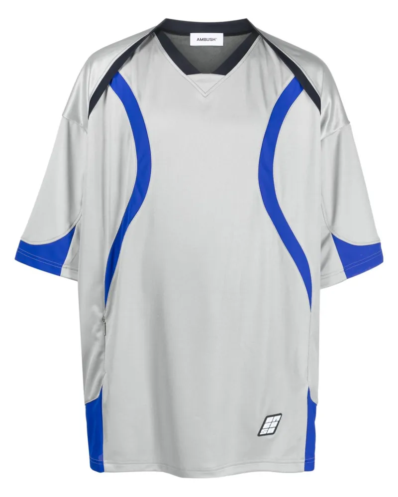 AMBUSH T-Shirt im Football-Look - Grau Grau