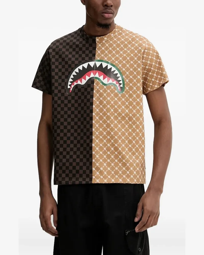 Sprayground T-Shirt mit Logo-Print - Braun Braun