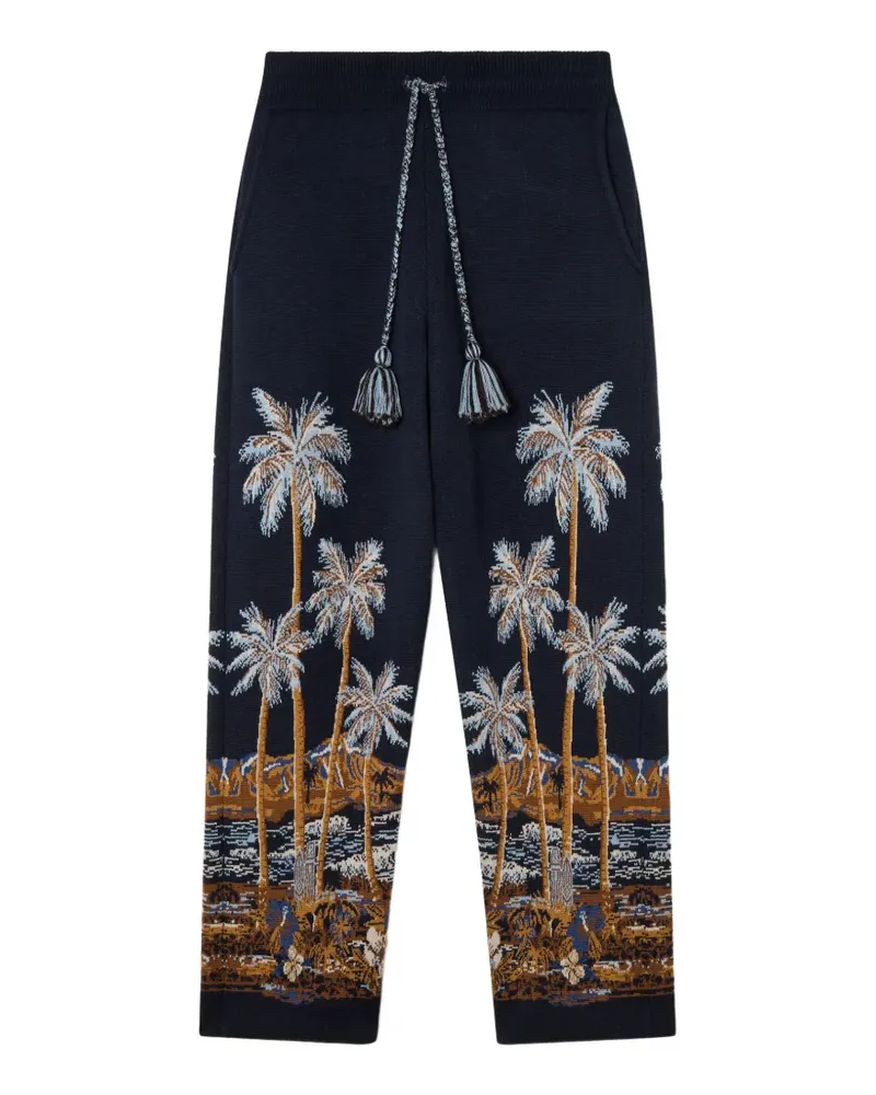 Alanui Diamond Head Jogginghose aus Jacquard - Blau Blau
