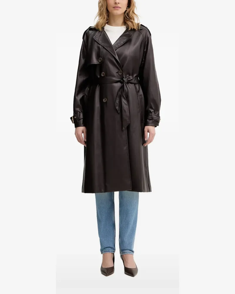 Guess double-breasted belted trench coat - Braun Braun