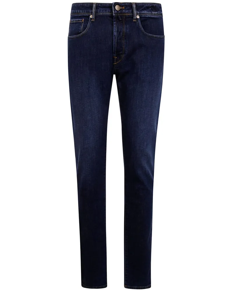 Incotex Klassische Skinny-Jeans - Blau Blau