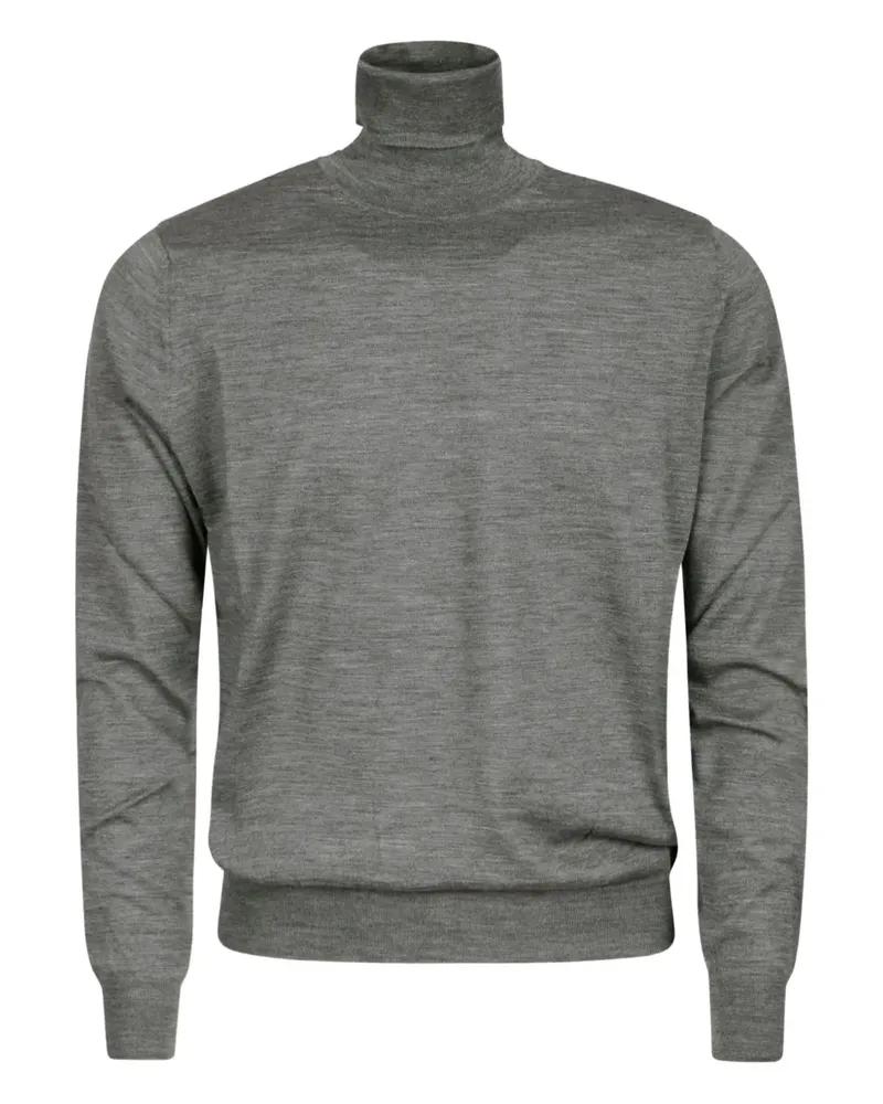 Alpha Industries Merinopullover mit Rollkragen - Grau Grau