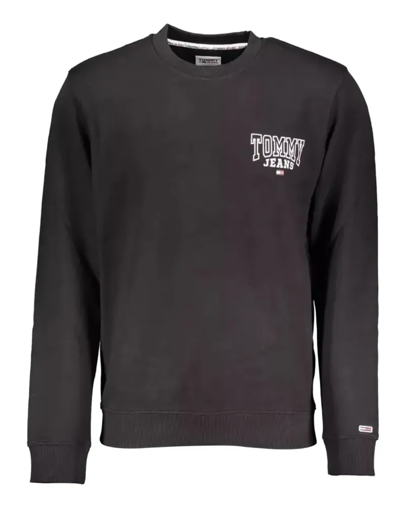 Tommy Hilfiger logo-print crew-neck sweater - Schwarz Schwarz
