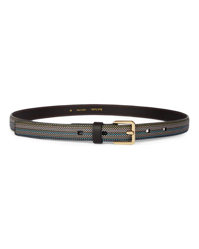 Paul Smith woven buckle belt - Schwarz Schwarz