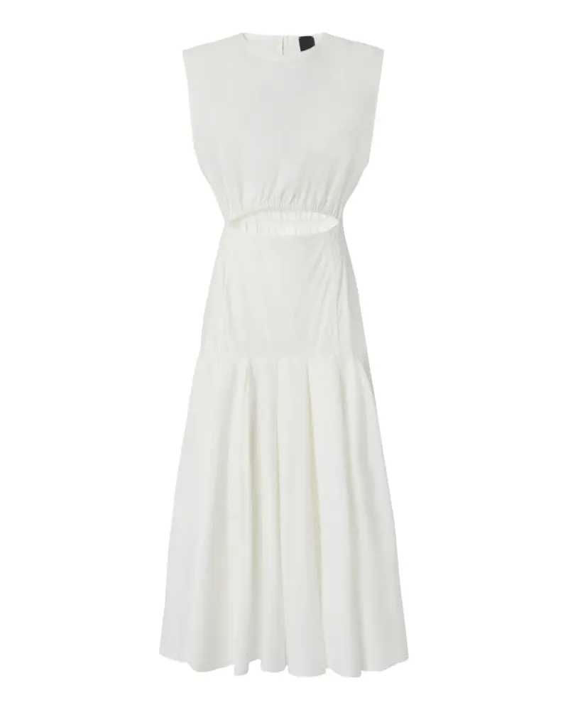 Pinko Ärmelloses Kleid mit Cut-Outs - Weiß Weiß