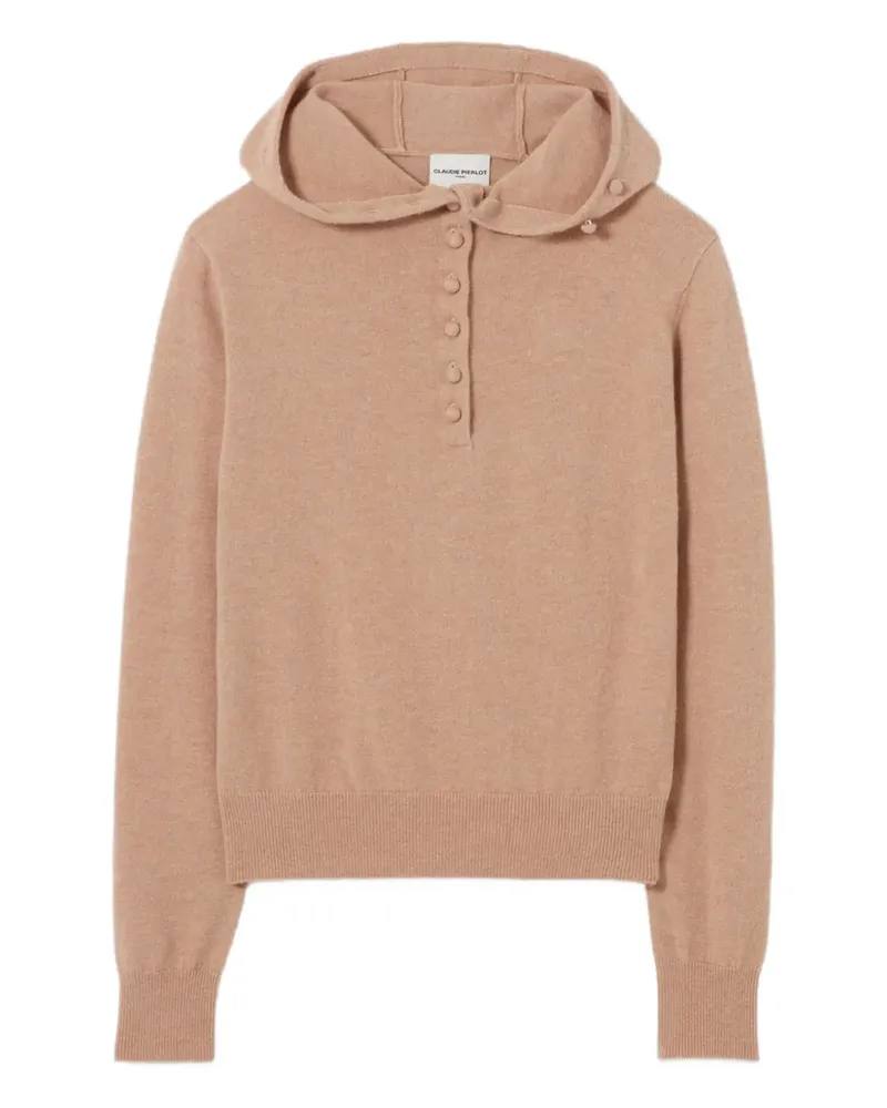 Claudie Pierlot Geknöpfter Hoodie - Nude Nude