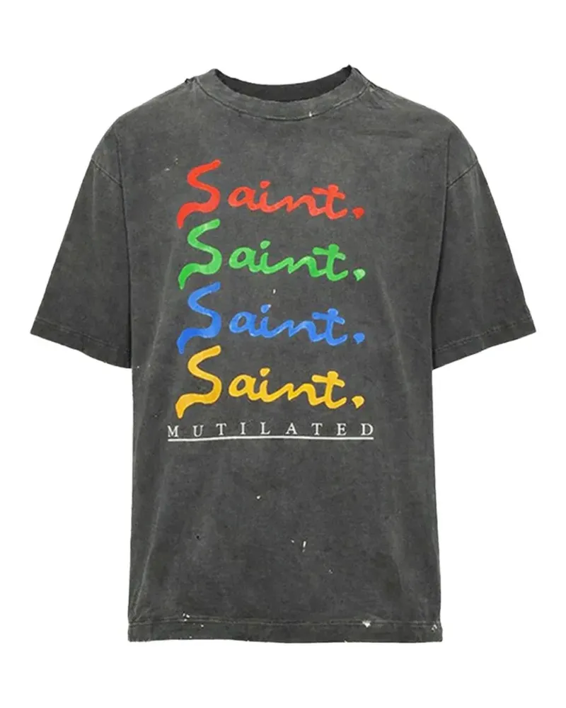 SAINT MXXXXXX Klassisches T-Shirt - Schwarz Schwarz