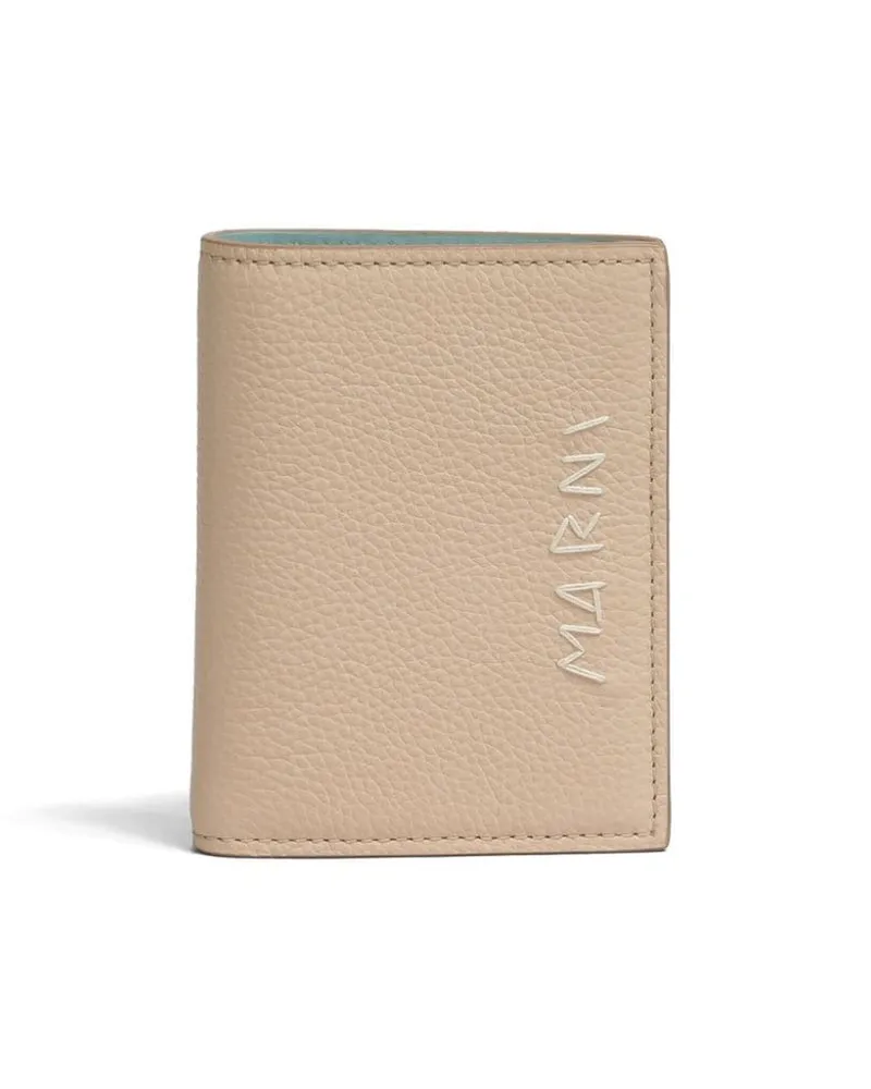 Marni Portemonnaie mit Klappe - Nude Nude