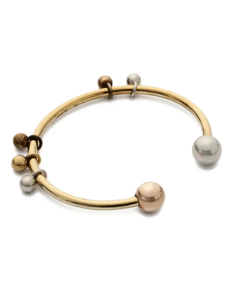 Christophe Lemaire Rattle Armband mit Kugeldetails - Gold Gold