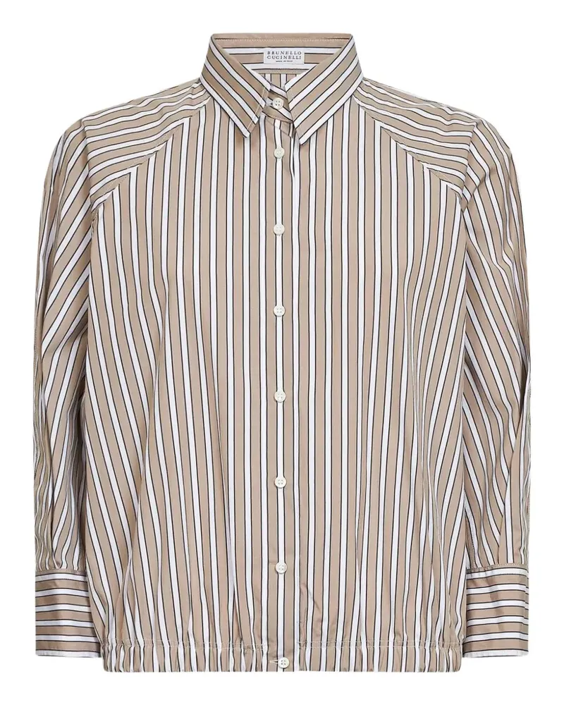 Brunello Cucinelli striped shirt - Nude Nude