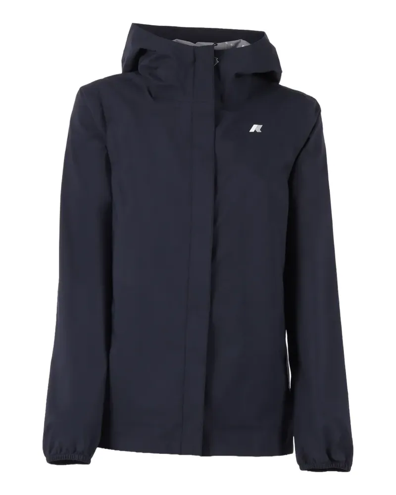 K-Way Marguerite Stretchjacke mit Kapuze - Blau Blau
