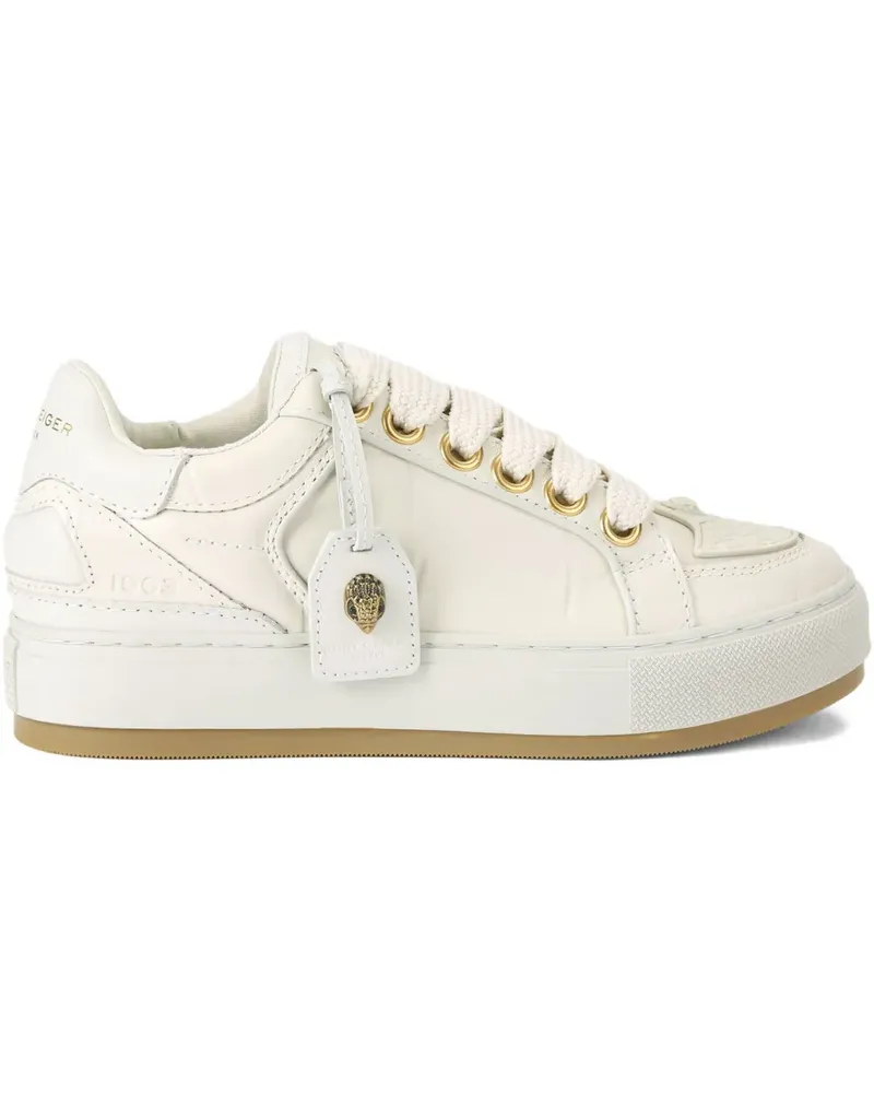 Kurt Geiger Southbank Tag Sneakers mit Kroko-Muster - Weiß Weiß