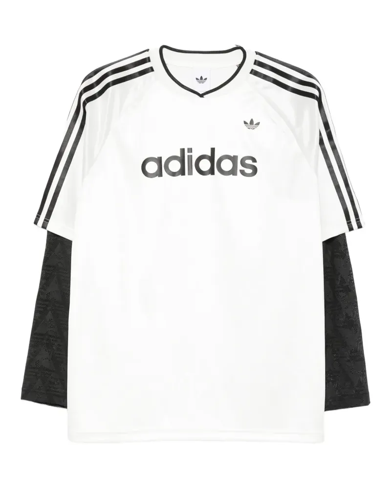 adidas T-Shirt mit Logo - Weiß Weiß