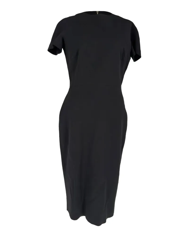 Victoria Beckham Midikleid mit kurzen Ärmeln - Schwarz Schwarz