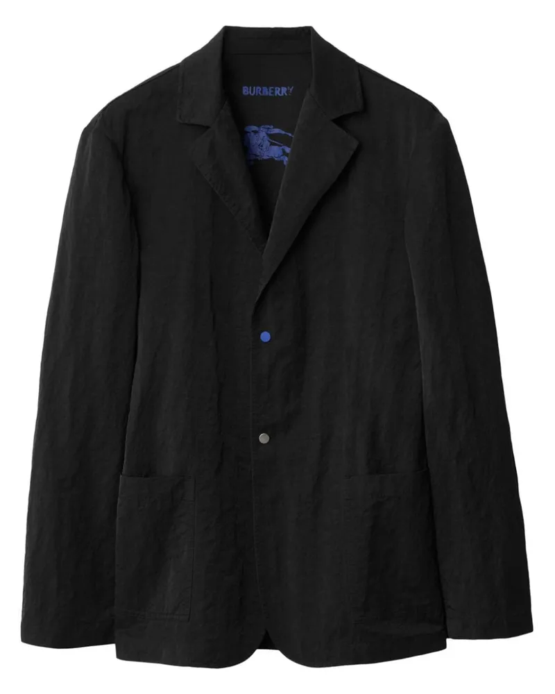Burberry Sakko mit Knitteroptik - Schwarz Schwarz