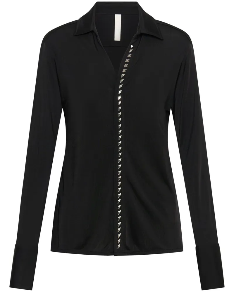 Dion Lee Hemd mit Nieten - Schwarz Schwarz